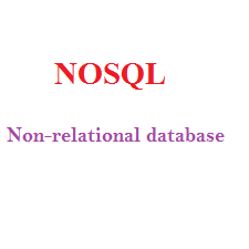NOSQL_Nonrelation